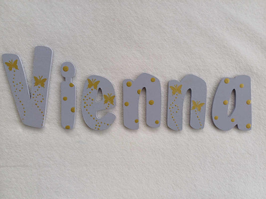 Vienna - small letters suitable for a door.