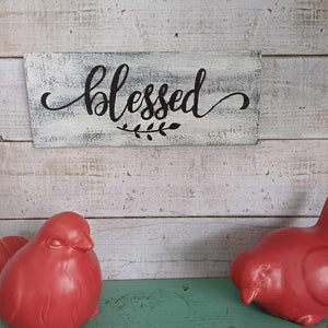 Blessed - wall sign