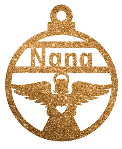 Angel Christmas Decoration - Personalised in any name