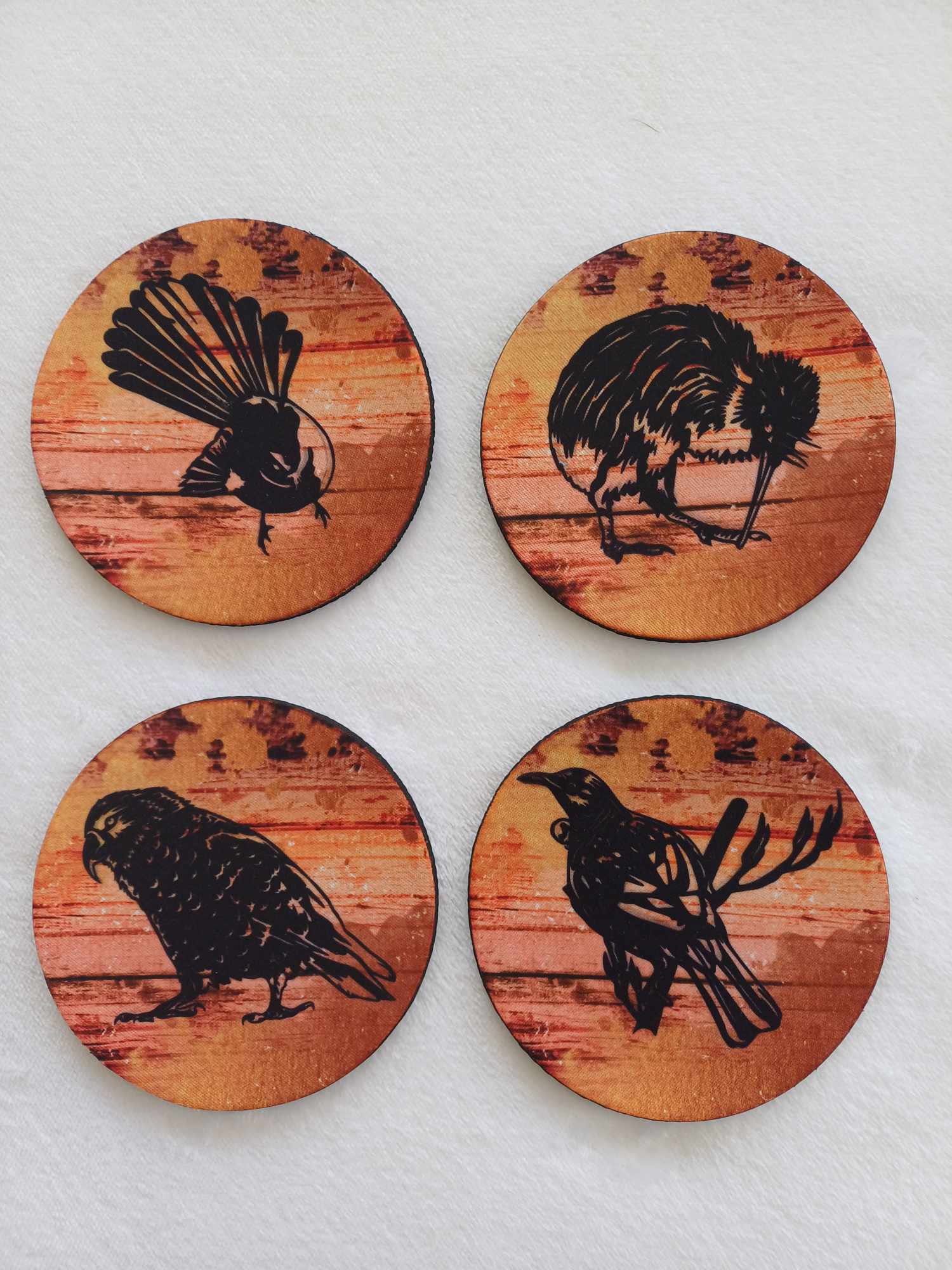 Kiwiana Rubber Coasters