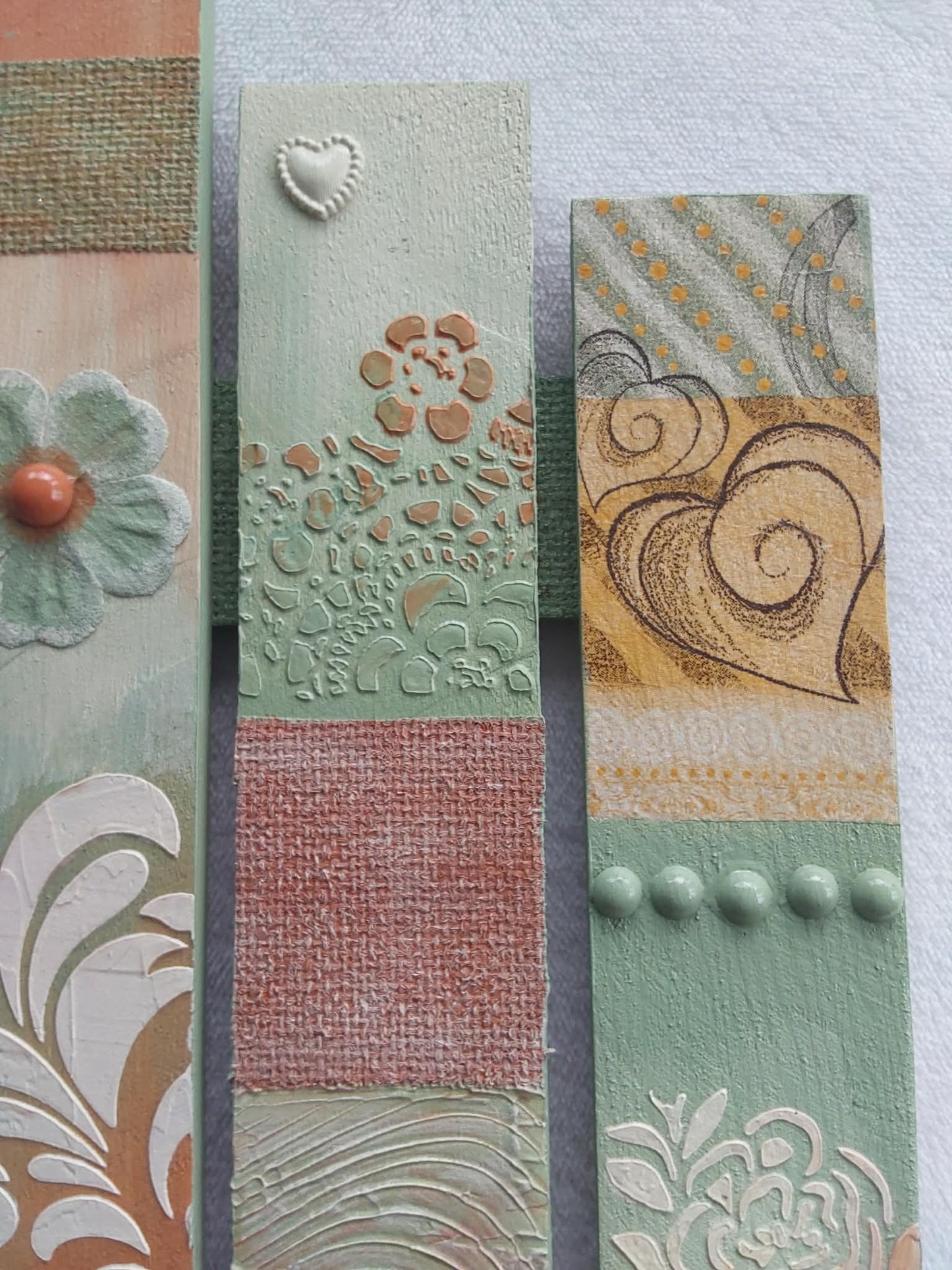 Mixed media shabby chic artwork