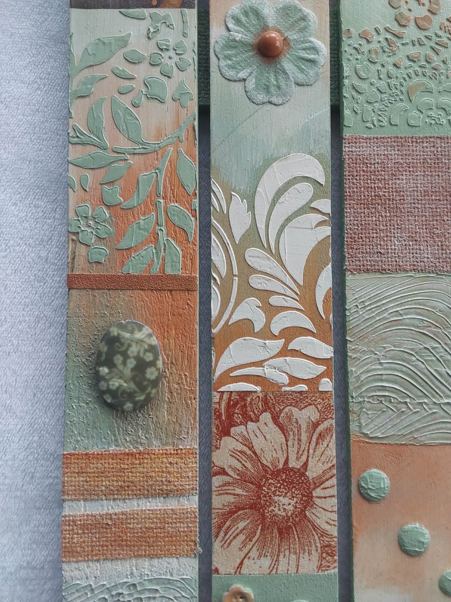 Mixed media shabby chic artwork