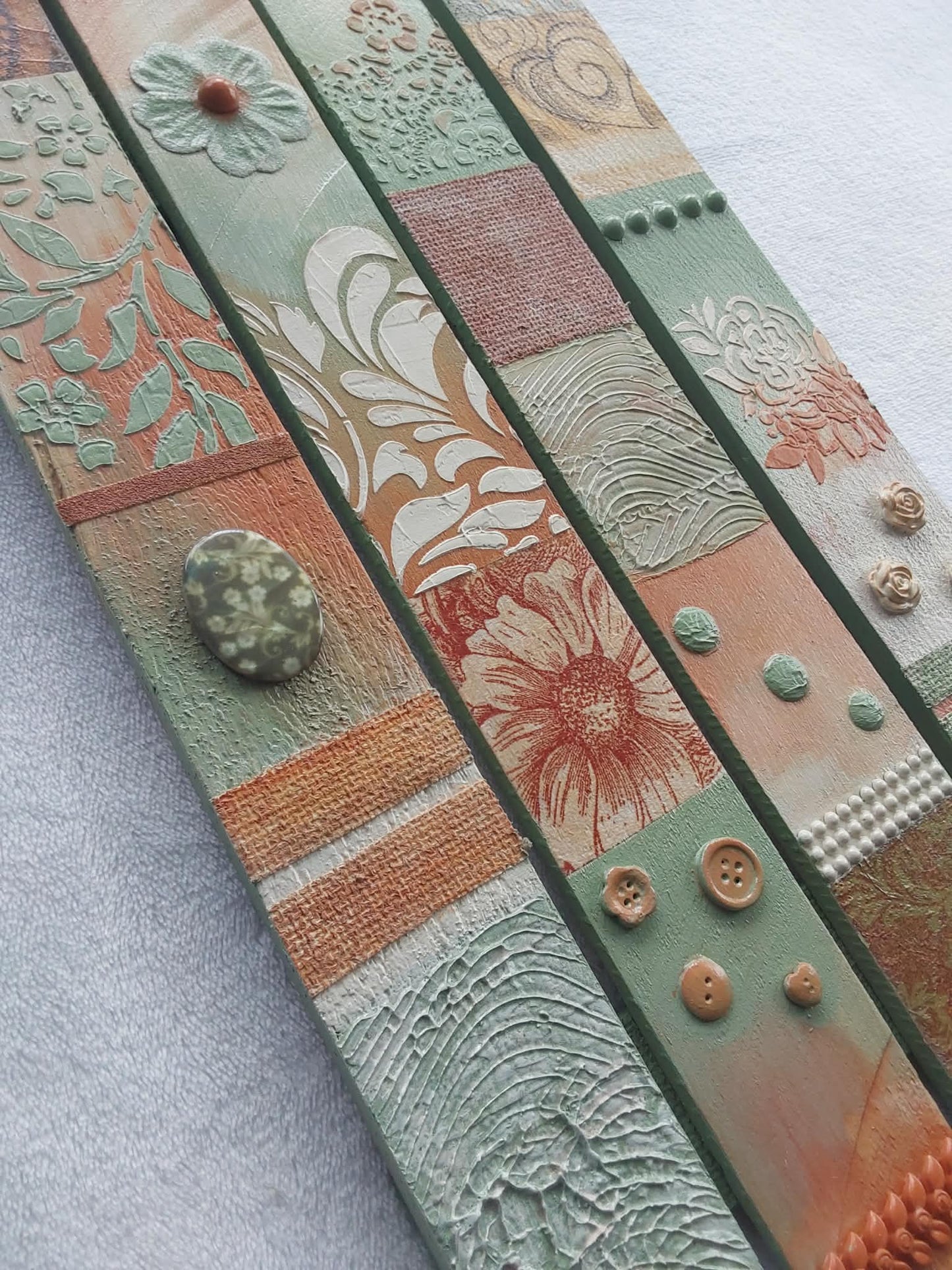 Mixed media shabby chic artwork