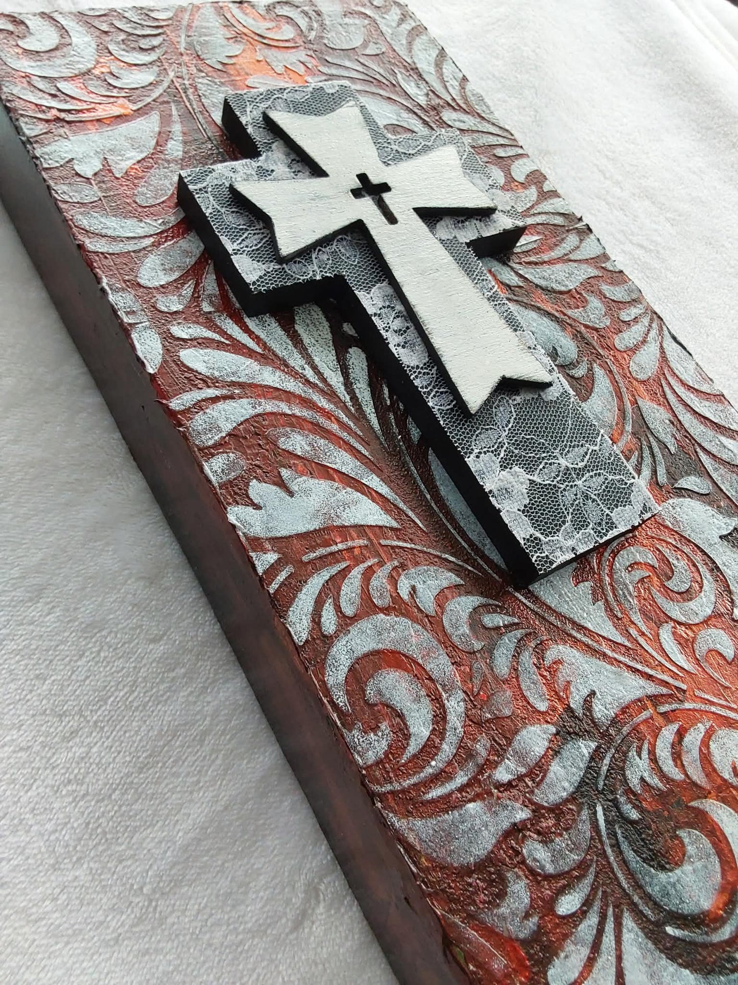 Mixed Media Cross Canvas