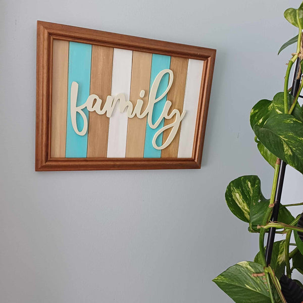 Family - Framed wall art.