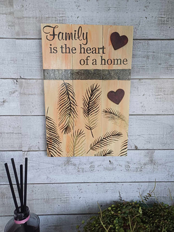 Family is the heart of a home