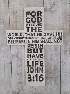 For God so loved the world - John 3:16 - Cross