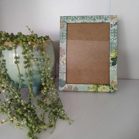 Up-cycled photo frame.