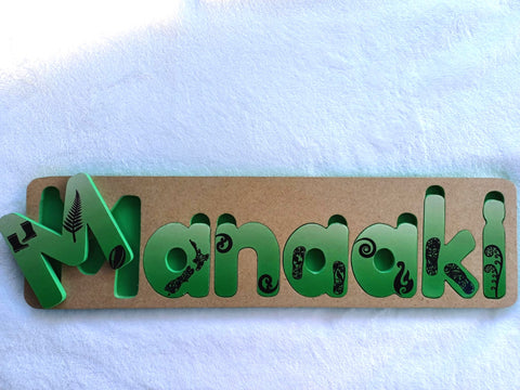 Personalised Name Puzzle - Made to order - Manaaki Design.
