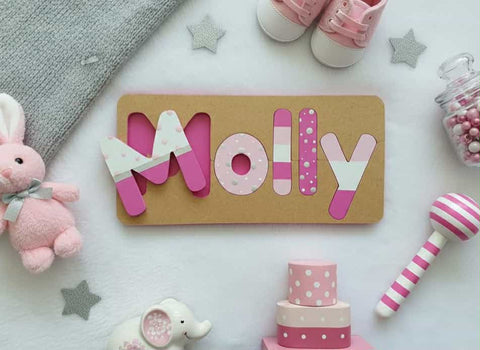 Personalised Name Puzzle - Made to order - Molly Design.
