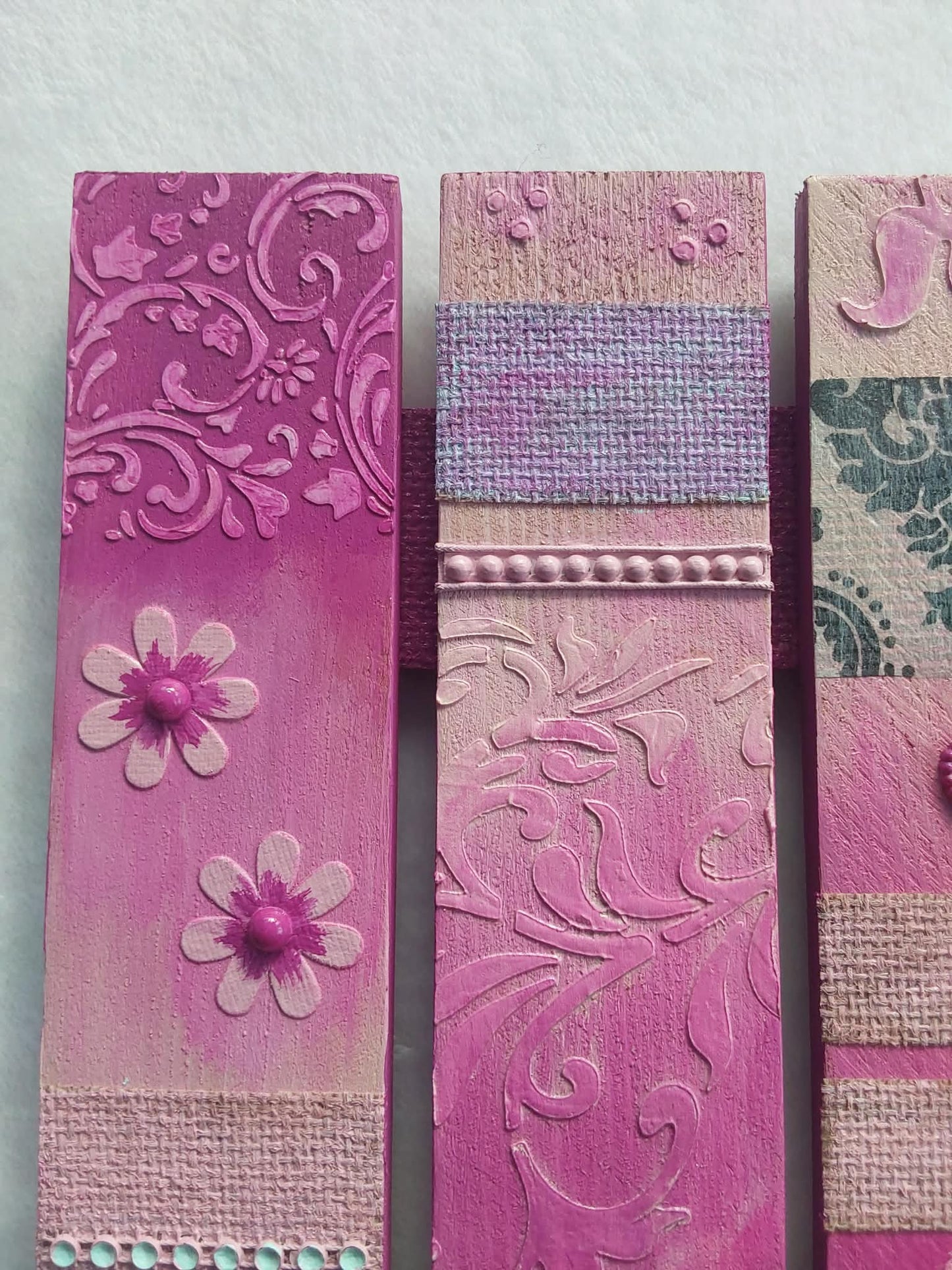 Mixed media shabby chic artwork