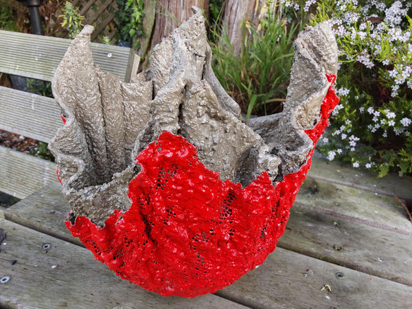 Cement oudoor planter - Hand made