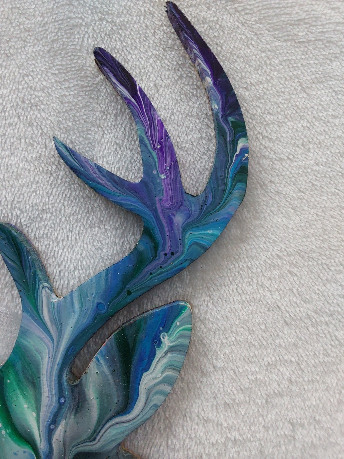 Stag head wall art.