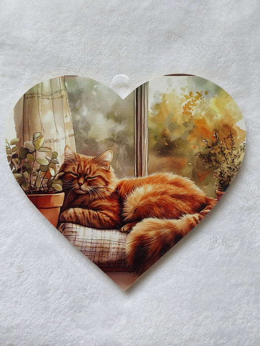 Wall hanging cat heart. Large