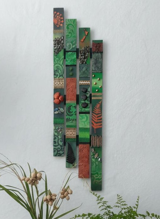 Mixed media artwork.