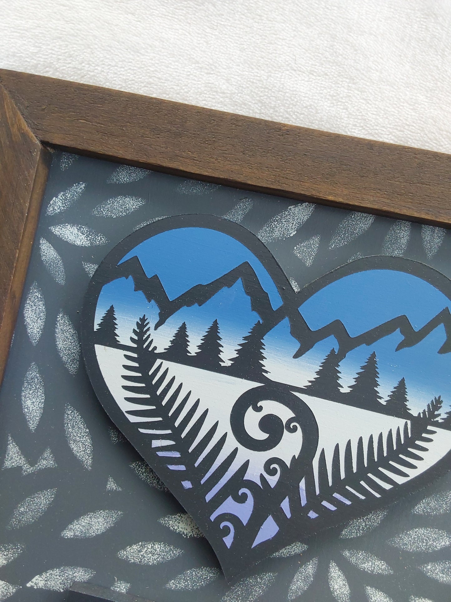 Kiwiana wall art.