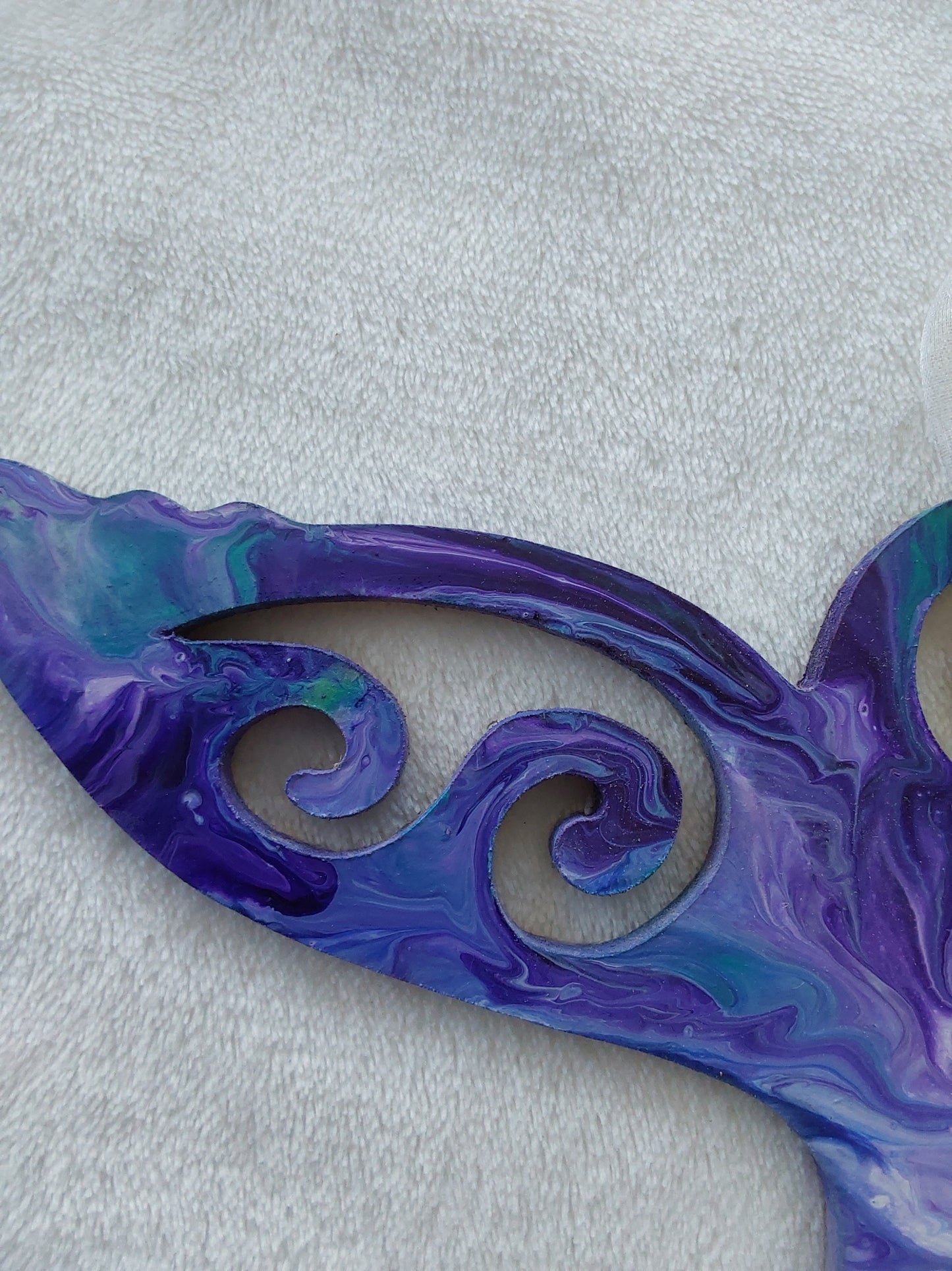 Kiwiana wall art, whale tail.