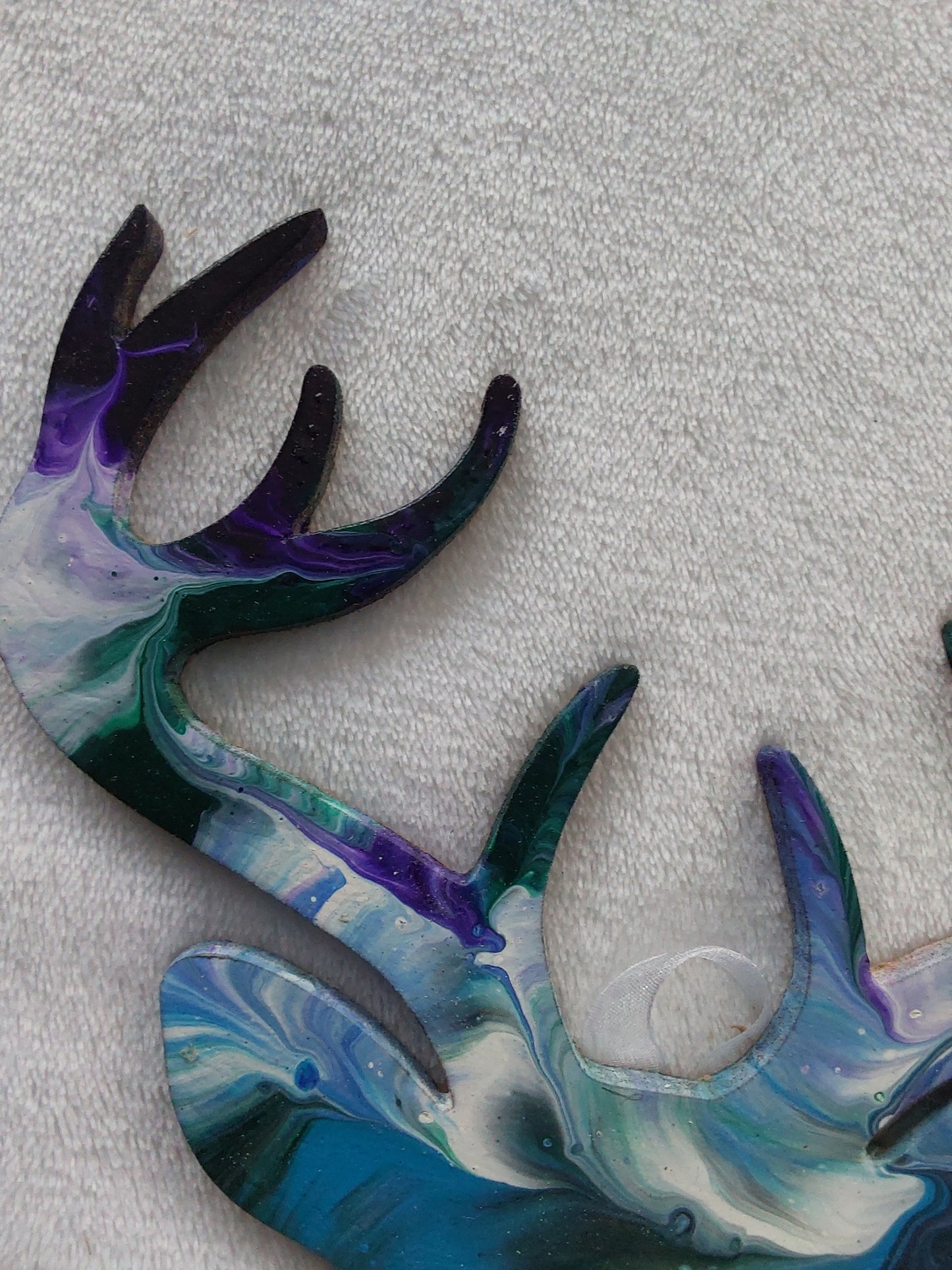 Stag head wall art.