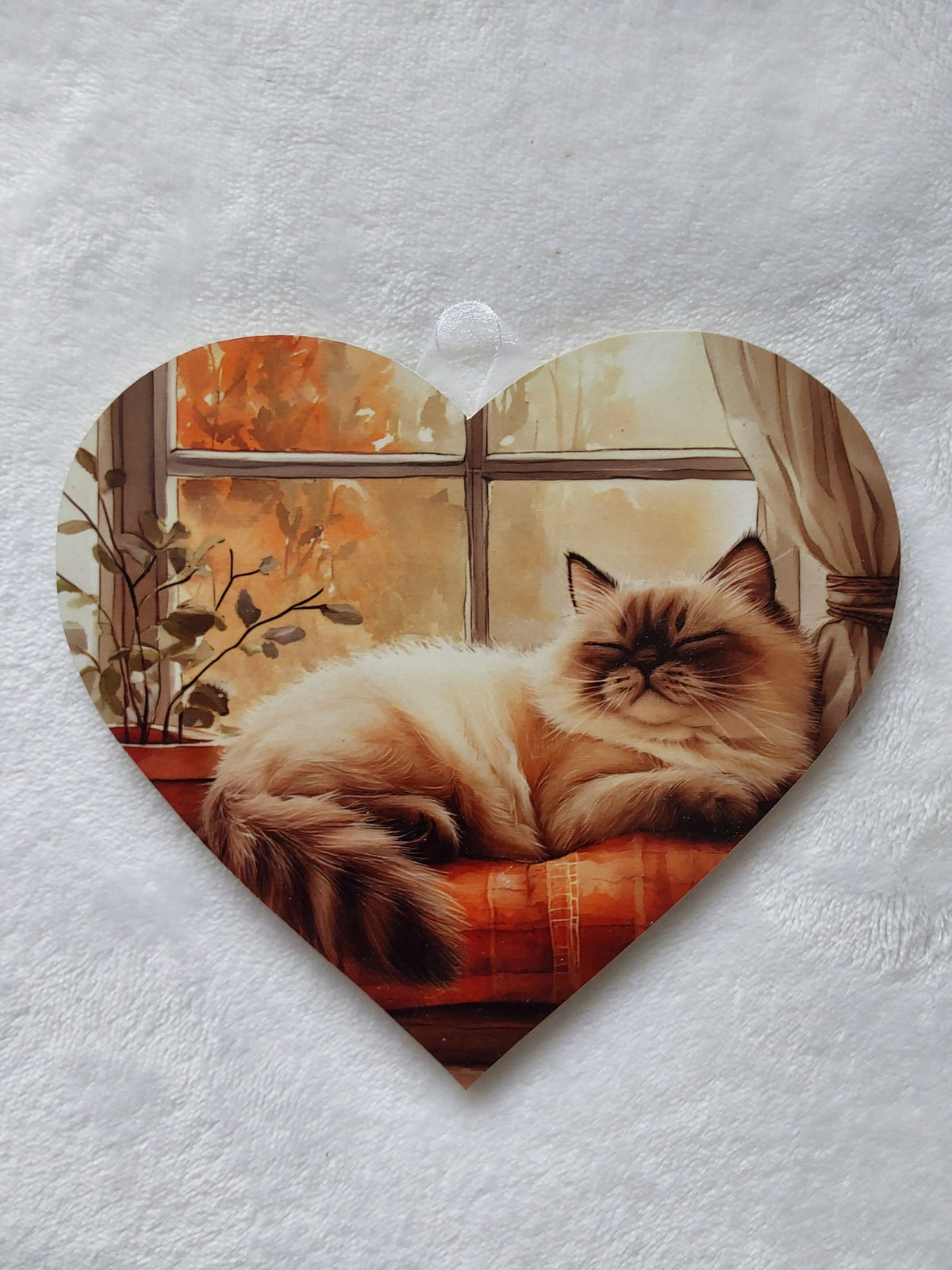 Wall hanging cat heart. Small