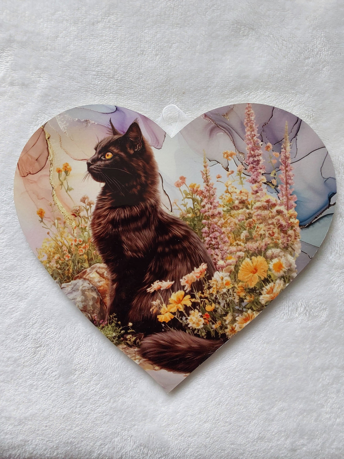 Wall hanging cat heart. Large