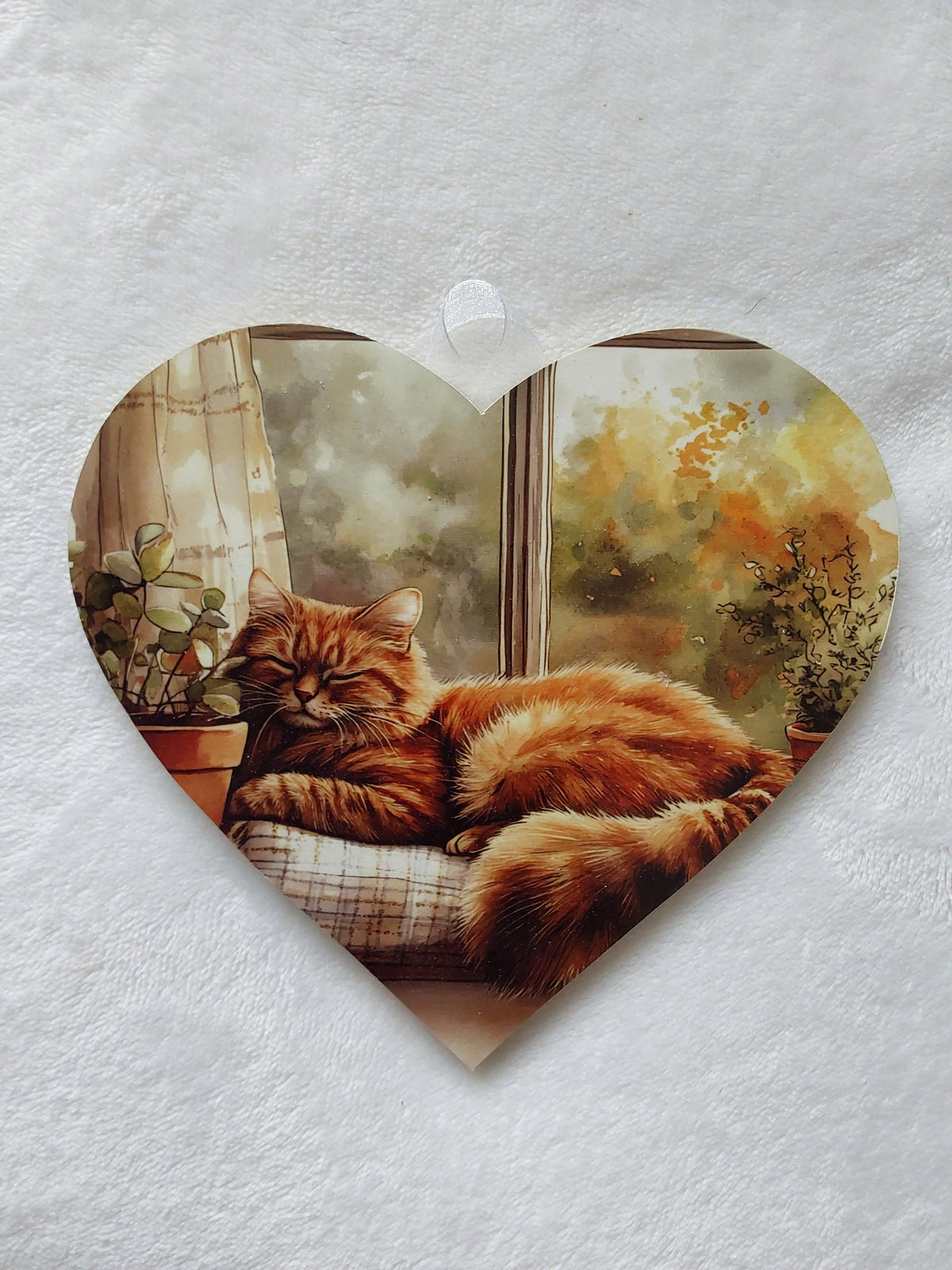 Wall hanging cat heart. Small