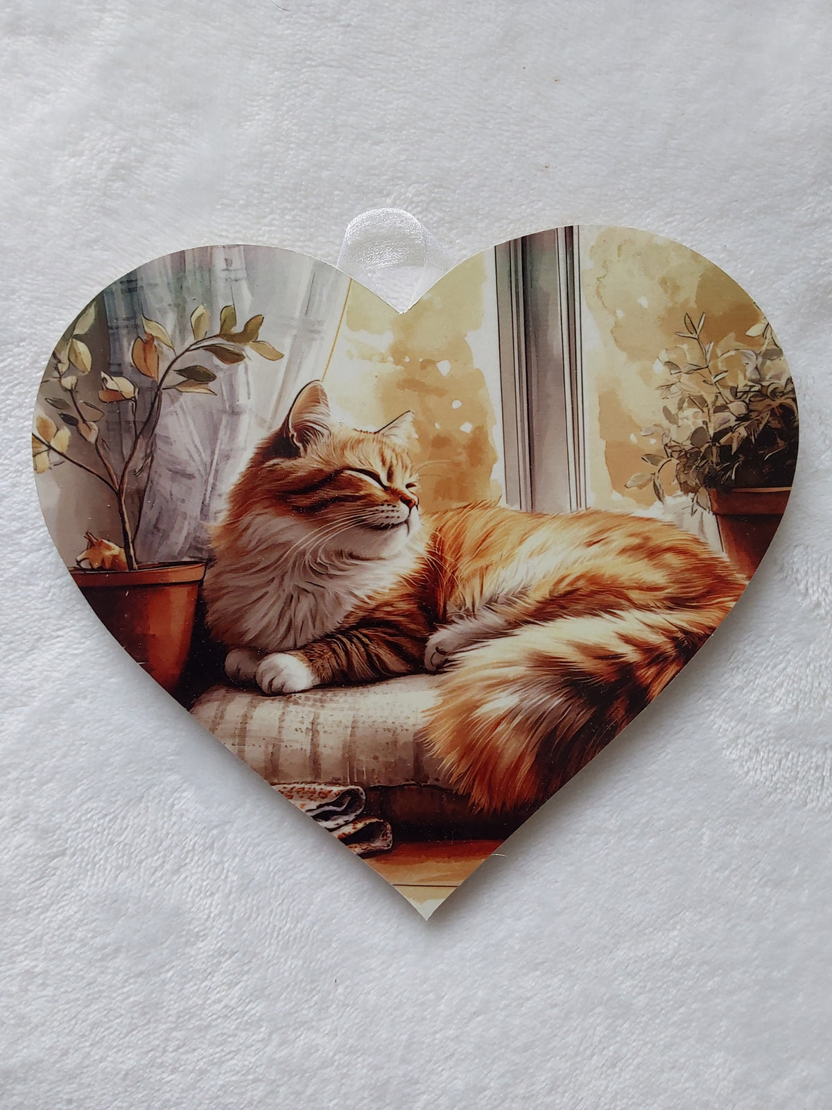 Wall hanging cat heart. Small