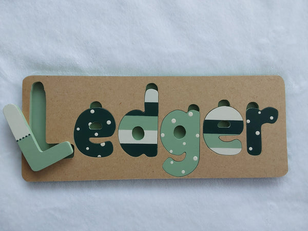 Personalised Name Puzzle - Made to order - Hugo Design.