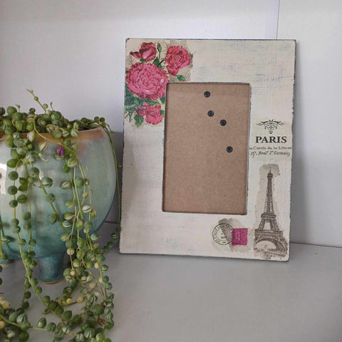 Up-cycled photo frame.