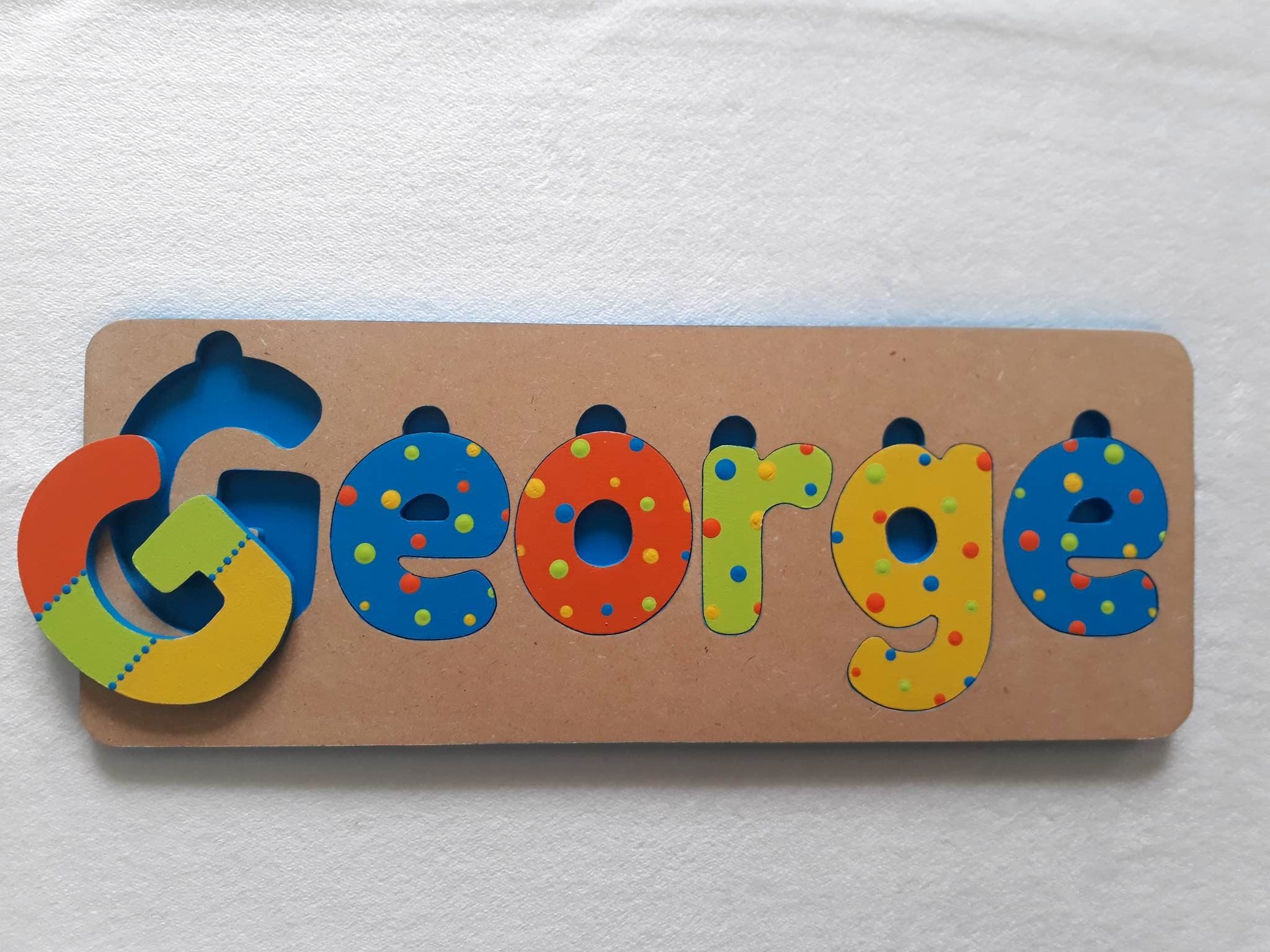 Personalised Name Puzzle - Made to order - George Design.