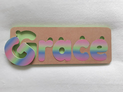 Personalised Name Puzzle - Made to order - Grace Design.