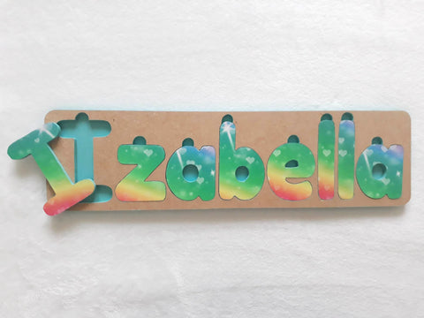 Personalised Name Puzzle - Made to order - Izabella Design.