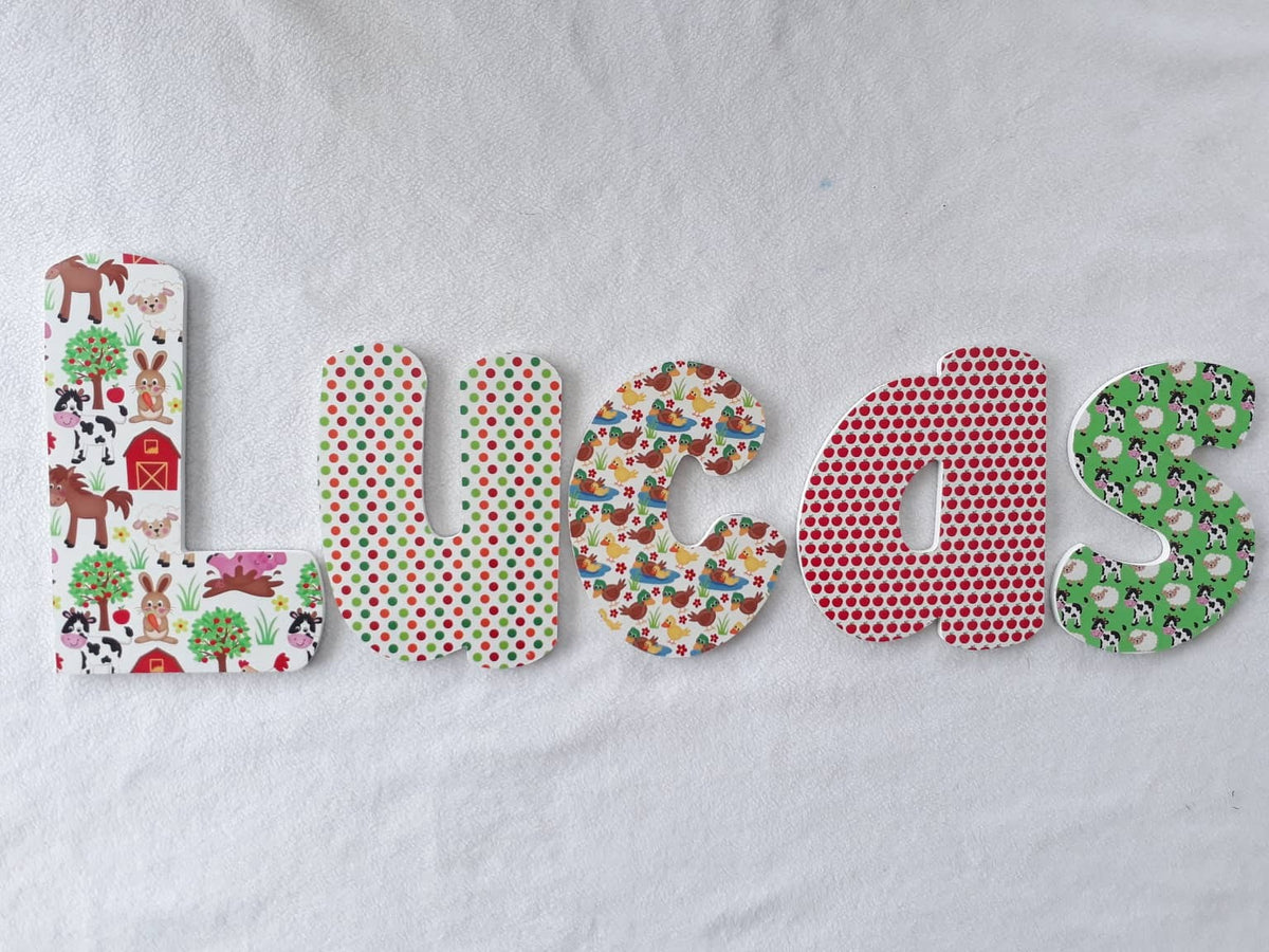 Lucas - Wall letters – Maisie & Me. NZ