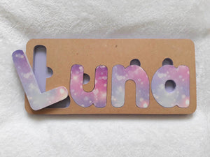 Personalised Name Puzzle - Made to order - Luna Design.