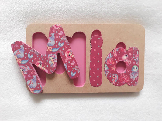 Personalised Name Puzzle - Made to order - Mia Design.