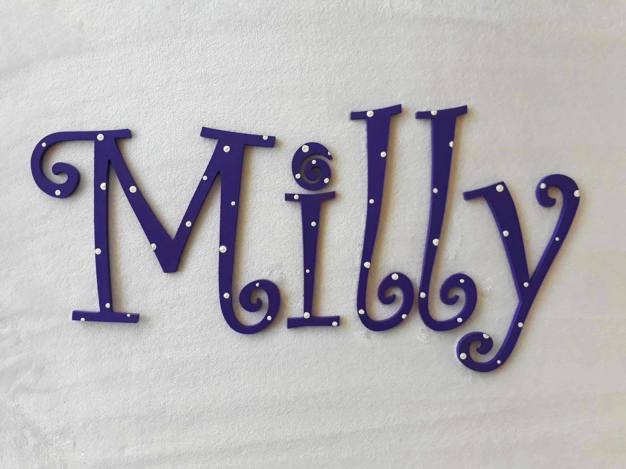 Milly - Wall letters