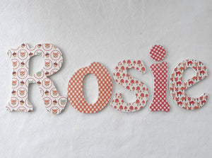 Woodland letters - Made to order - 10cm high for the uppercase letter with proportionate lowercase letters.