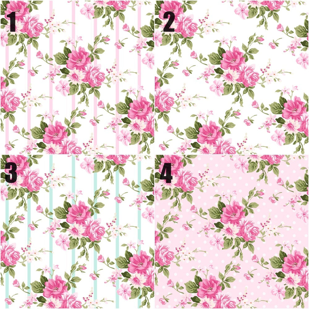 Floral letters - Made to order - 15cm high for the uppercase letter with proportionate lowercase letters.